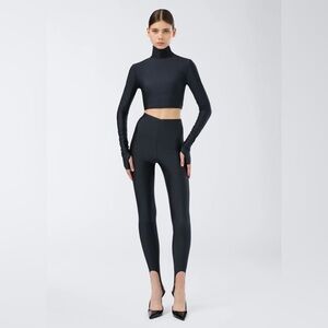 NWT The Andamane New Holly 80's Stirrup Leggings Icon Black XS $255 SOLD OUT